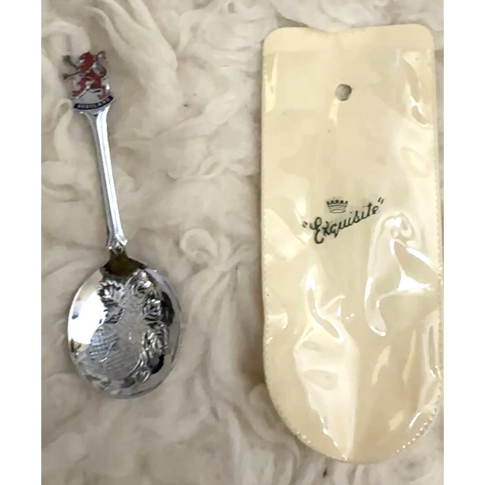 Vintage Collectable Spoon By Exquisite Scotland souvenir Coat Of Arms